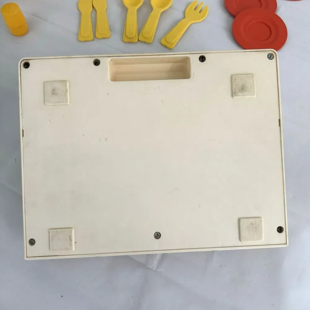 Vtg 1978 Fisher-Price Stove Top Glow Magic Burners 919 Accessories Bell WORKS